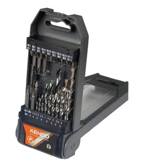 Juego De 40 Brocas Con Adaptador Y Punta Destornillador