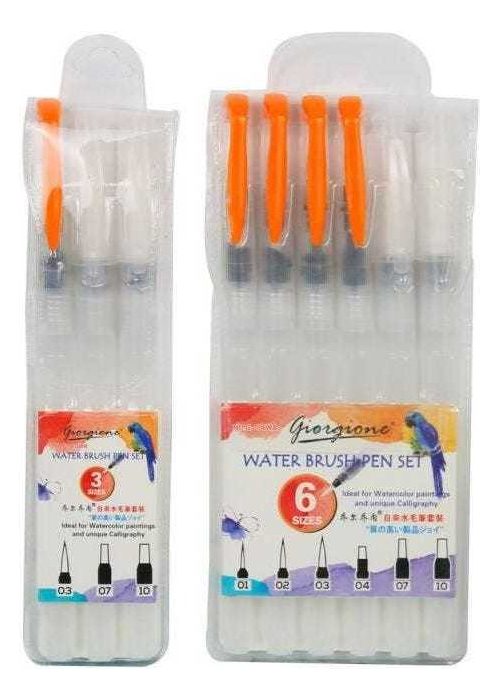 Juego De 6 Pinceles De Cerdas Sinteticas Para Pinturas Al Ag