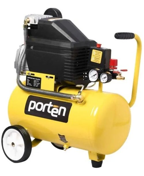 Compresor Electrico 2 Hp 24 Litros 110 Voltios Porten Piston