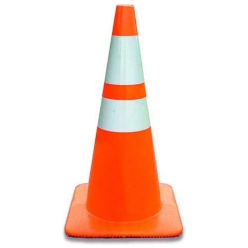 Cono Flexible Pvc 70 Cm Con Cinta Reflectiva Triton