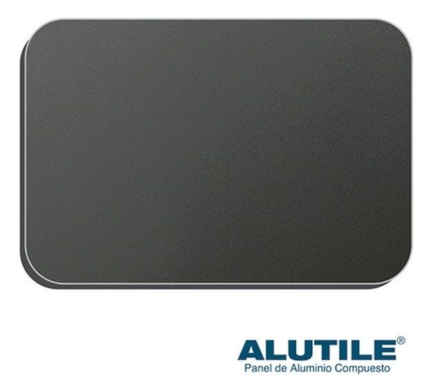 Panel De Aluminio Alutile Dark Grey De 1.55 X 5.8 Metros X 4