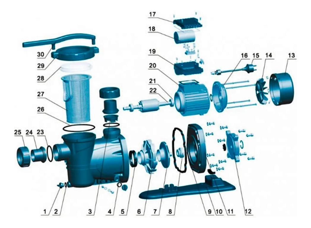 Bomba Para Piscina Con Trampa Para Pelo 3 Hp 2 1/2 Premium - Image 3
