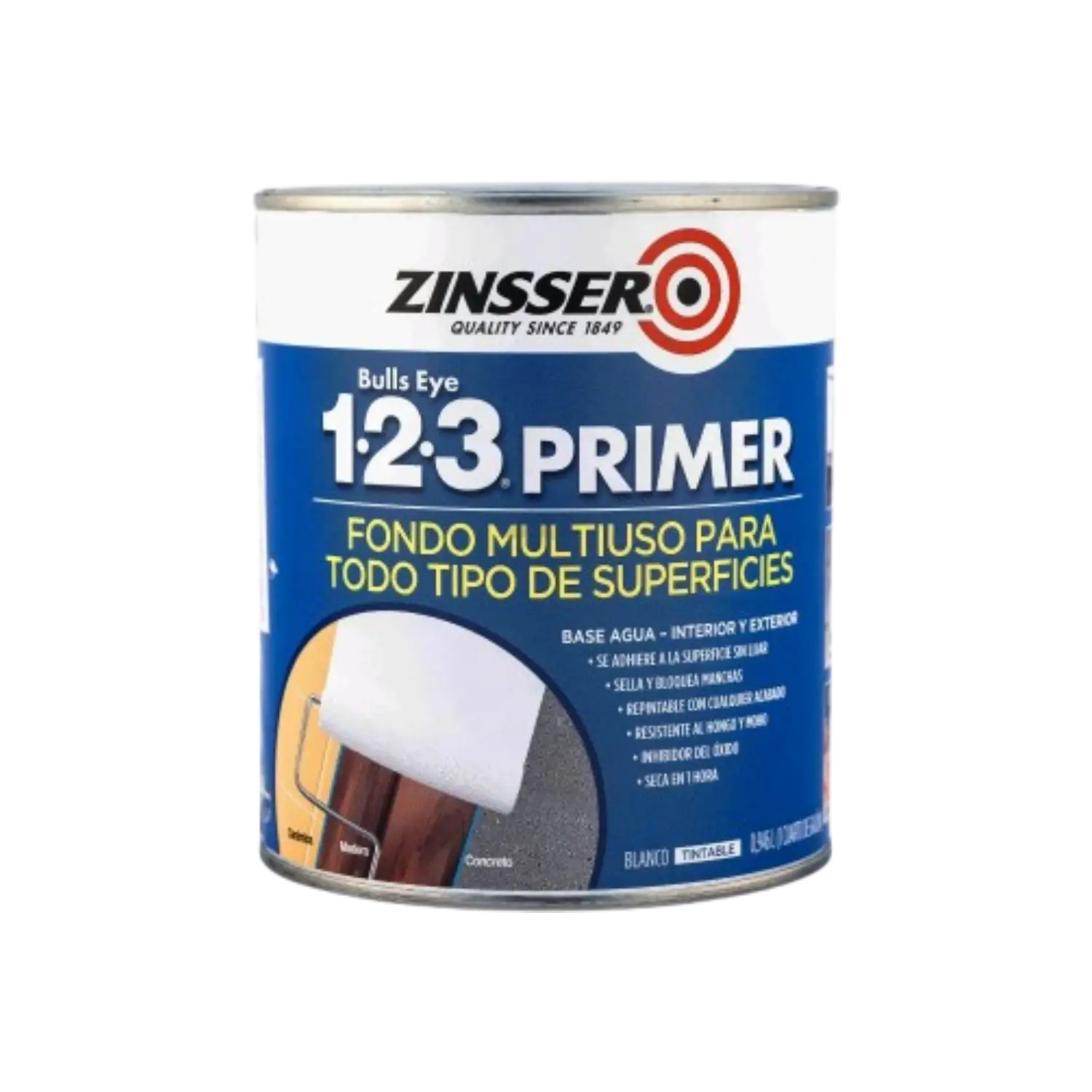 Imprimación Zinsser 123 Primer Litro Pintura para Manchas, Ceramica, Galvanizado y Más (copia)